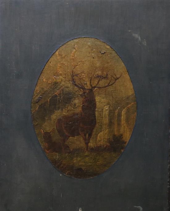 After Landseer, coloured print, Monarch of the Glen, overall 82 x 64cm